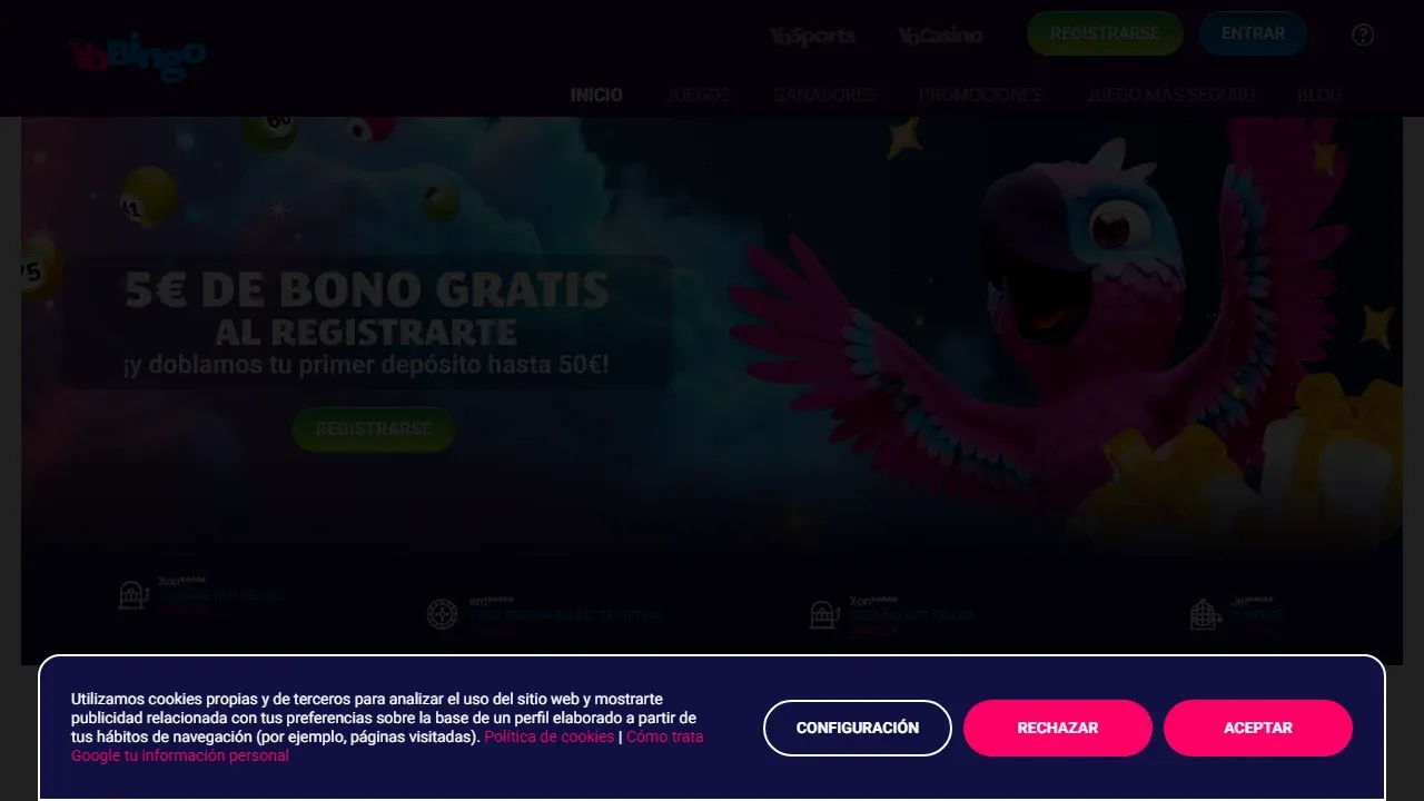 Proyecto YoBingo - Plataforma de Bingo Online - SEO Gaming España - Caso de éxito YoBingo